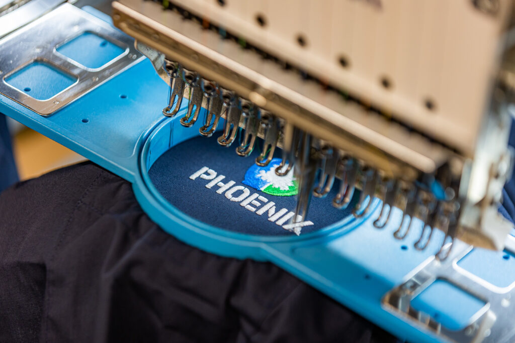 Uniform Link embroidery machine 